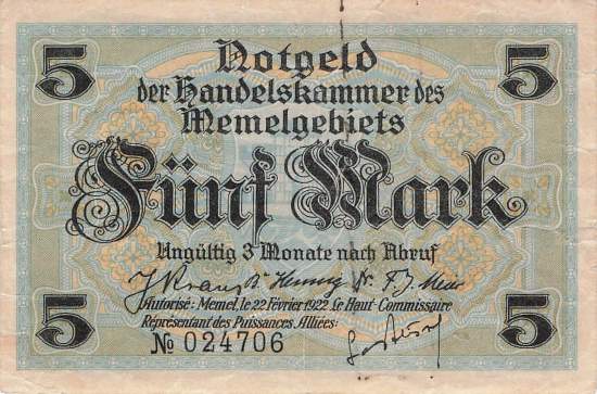 5 Mark 1922